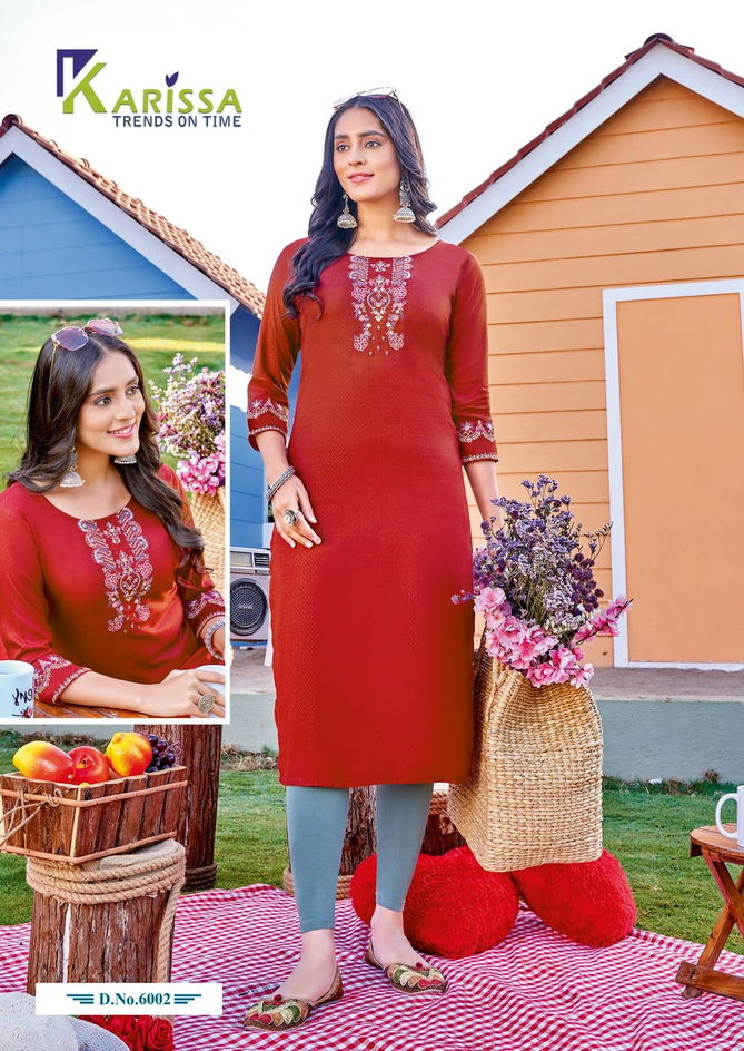 Karissa Veenee Rayon Designer Kurtis Catalog